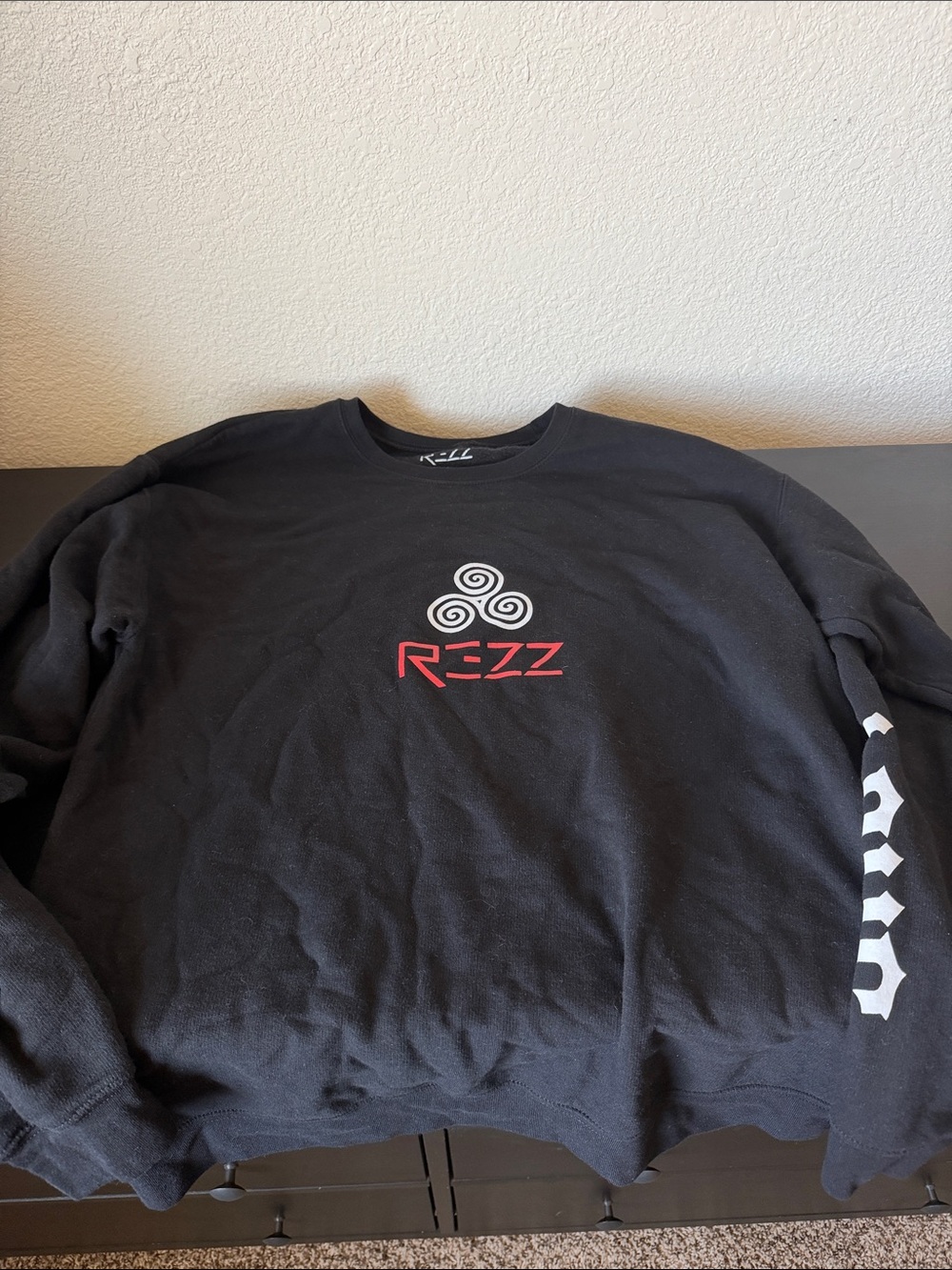 Rezz Official Merch Black Logo Crewneck Sweatshirt